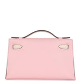 Hermes Special Order (HSS) Kelly Pochette Rose Sakura and Nata Swift Rose Gold Hardware