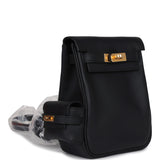 Hermes Mini Kelly Jump Backpack Black Swift Gold Hardware