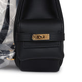 Hermes Mini Kelly Jump Backpack Black Swift Gold Hardware