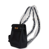 Hermes Mini Kelly Jump Backpack Black Swift Gold Hardware