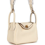 Hermes Mini Lindy Nata Clemence Gold Hardware