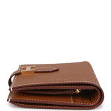 Hermes Bearn Compact Wallet Gold Epsom Gold Hardware