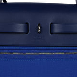 Hermes Herbag Zip PM 31 Bleu Bill Toile Militaire Canvas and Bleu Saphir Vache Hunter Palladium Hardware