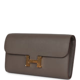 Hermes Constance Wallet To Go Etain Epsom Gold Hardware