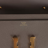 Hermes Constance Wallet To Go Etain Epsom Gold Hardware