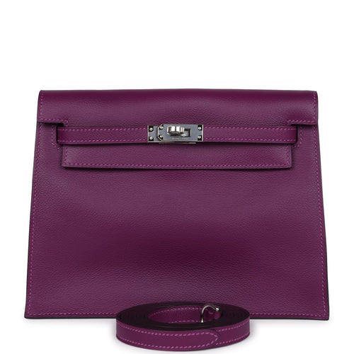 Hermes Kelly Danse Anemone Evercolor Palladium Hardware
