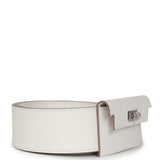 Hermes Kelly Pocket Bag Strap 105 CM Gris Pale Epsom and Swift Palladium Hardware