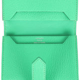 Hermes Bearn Mini Wallet Vert Comics Chevre Mysore Palladium Hardware