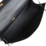 Hermes Kelly Pochette Black Swift Gold Hardware