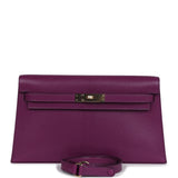 Hermes Kelly Elan Anemone Chevre Chamkila Permabrass Hardware