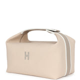 Hermes Bride-A-Brac GM Neutral Toile Canvas Palladium Hardware