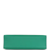 Hermes Kelly Pochette Vert Vertigo Swift Palladium Hardware