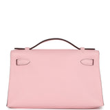 Hermes Kelly Pochette Rose Sakura Swift Palladium Hardware