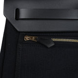 Hermes Herbag Zip 31 PM Black Toile H Canvas and Black Hunter Gold Hardware