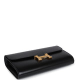 Hermes Constance Wallet To Go Black Box Gold Hardware