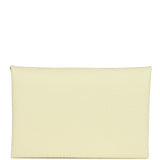 Hermes Calvi Card Holder Jaune Milton Epsom Palladium Hardware