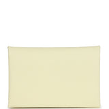 Hermes Calvi Card Holder Jaune Milton Epsom Palladium Hardware