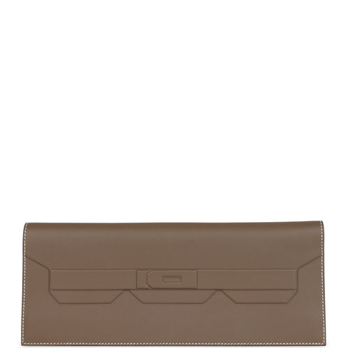 Hermes Shadow Kelly Cut Etoupe Swift