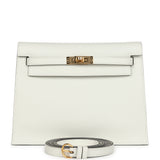 Hermes Kelly Danse White Evercolor Verso Gold Hardware