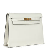 Hermes Kelly Danse White Evercolor Verso Gold Hardware