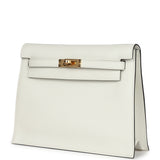 Hermes Kelly Danse White Evercolor Verso Gold Hardware