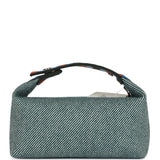 Hermes Bride-A-Brac PM Vert Foret H Natte Canvas and Wool Palladium Hardware