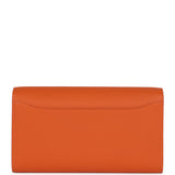 Hermes Constance Wallet To Go Orange Epsom Palladium Hardware