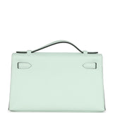 Hermes Kelly Pochette Vert Peppermint Swift Palladium Hardware