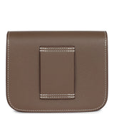 Hermes Constance Slim Wallet Etoupe Evercolor Gold Hardware