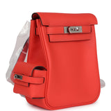 Hermes Mini Kelly Jump Backpack Orange Field Swift Palladium Hardware