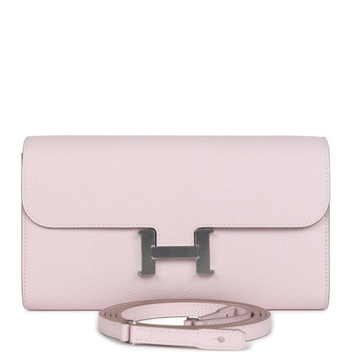 Hermes Constance Wallet To Go Mauve Pale Epsom Palladium Hardware