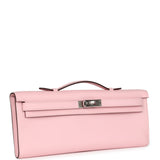 Hermes Kelly Cut Rose Sakura Swift Palladium Hardware