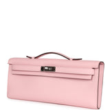 Hermes Kelly Cut Rose Sakura Swift Palladium Hardware