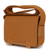 Hermes Geta Caramel Chevre Mysore Gold Hardware