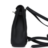 Hermes Mini Kelly Jump Backpack Black Swift Palladium Hardware