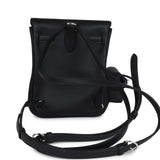 Hermes Mini Kelly Jump Backpack Black Swift Palladium Hardware