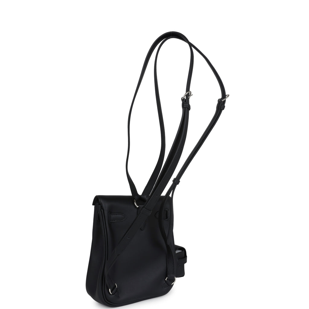 black mini backpack h& Hermes Mini Kelly Jump Backpack Black Swift Palladium Hardware