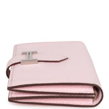 Hermes Bearn Card Holder Rose Darling Chevre Mysore Palladium Hardware