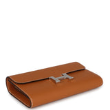 Hermes Constance To Go Wallet Toffee Epsom Palladium Hardware