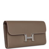 Hermes Constance Wallet To Go Etoupe Epsom Palladium Hardware