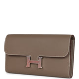 Hermes Constance Wallet To Go Etoupe Epsom Palladium Hardware