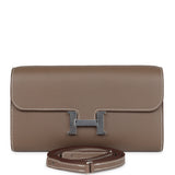 Hermes Constance Wallet To Go Etoupe Evercolor Palladium Hardware