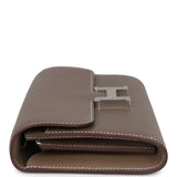 Hermes Constance Wallet To Go Etoupe Evercolor Palladium Hardware