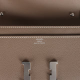 Hermes Constance Wallet To Go Etoupe Evercolor Palladium Hardware