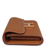 Hermes Constance Wallet To Go Gold Epsom Gold Hardware