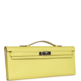 Pre-owned Hermes Kelly Cut Soufre Epsom Palladium Hardware