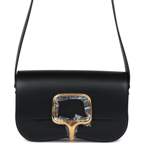 Hermes Della Cavalleria Elan Black Tadelakt Gold Hardware
