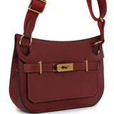 Hermes Mini Jypsiere Rouge H Swift Gold Hardware