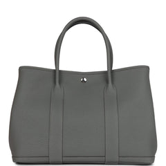 Hermes Garden Party 36 Gris Meyer Negonda Palladium Hardware