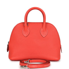 Hermes Mini 1923 Bolide Orange Field Chevre Mysore Palladium Hardware